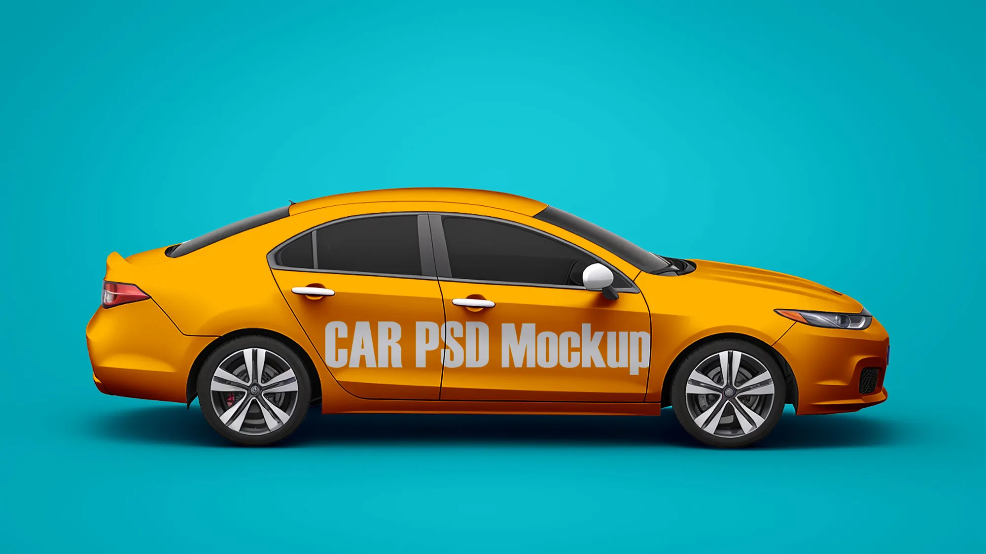 Ücretsiz ön görünüm araba mockup | 