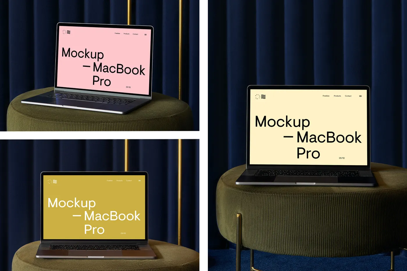 Apple MacBook Pro Sahneleri Mockup - Mr.Mockup