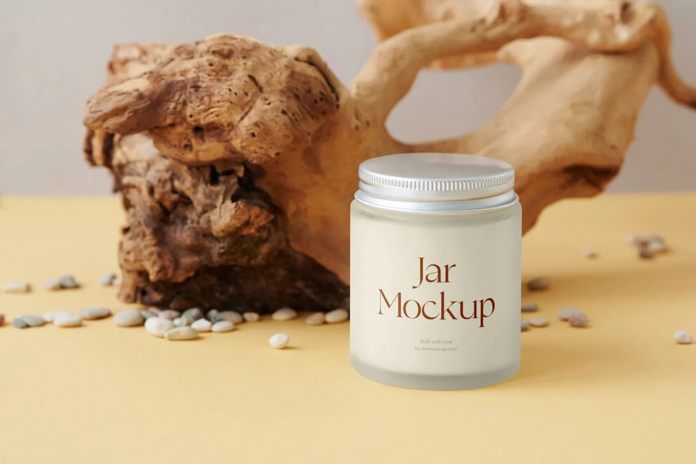 Kök Mockup ile Kavanoz - Mr.Mockup