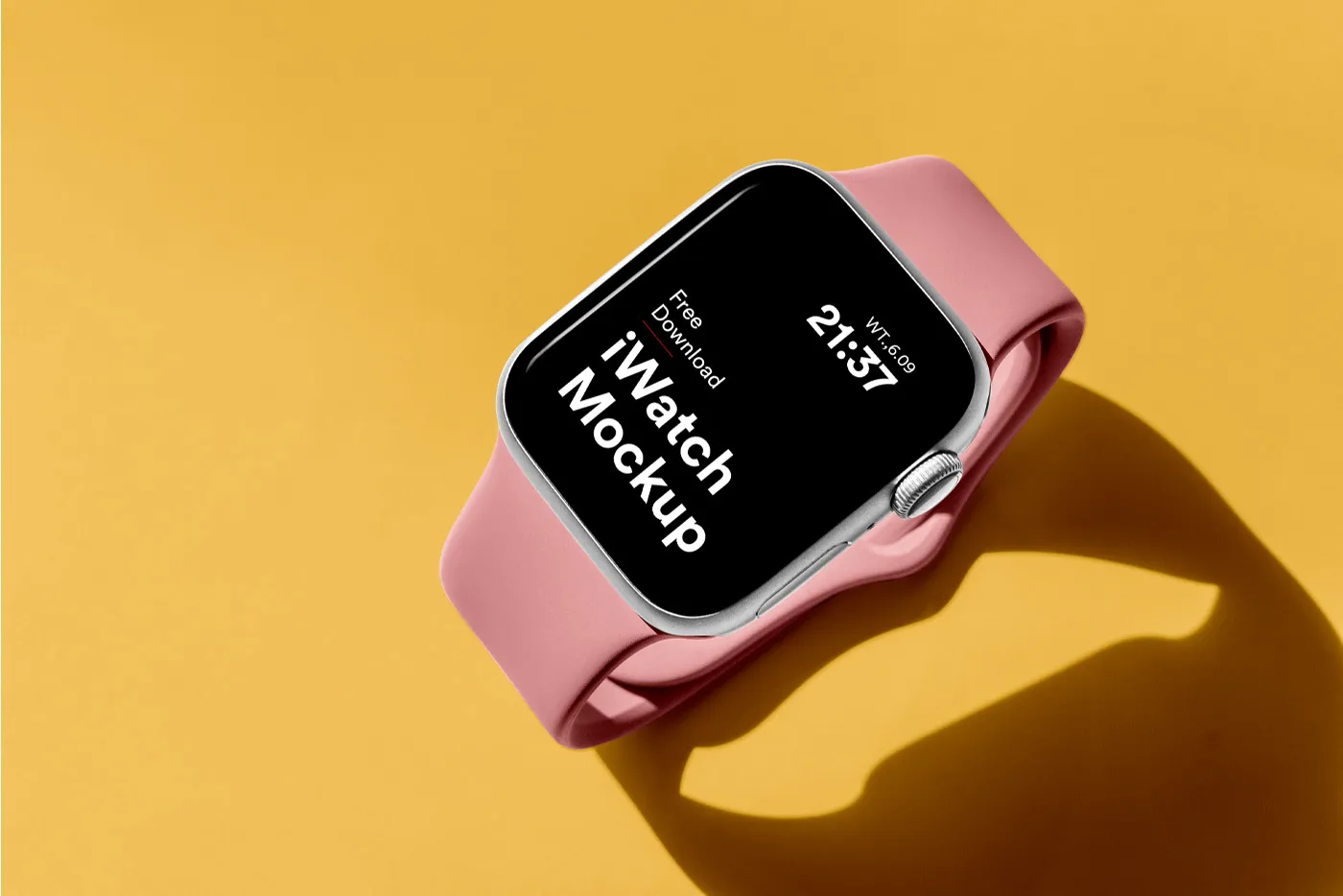 Apple Watch yer Mockup'ta yatıyor - Mr.Mockup