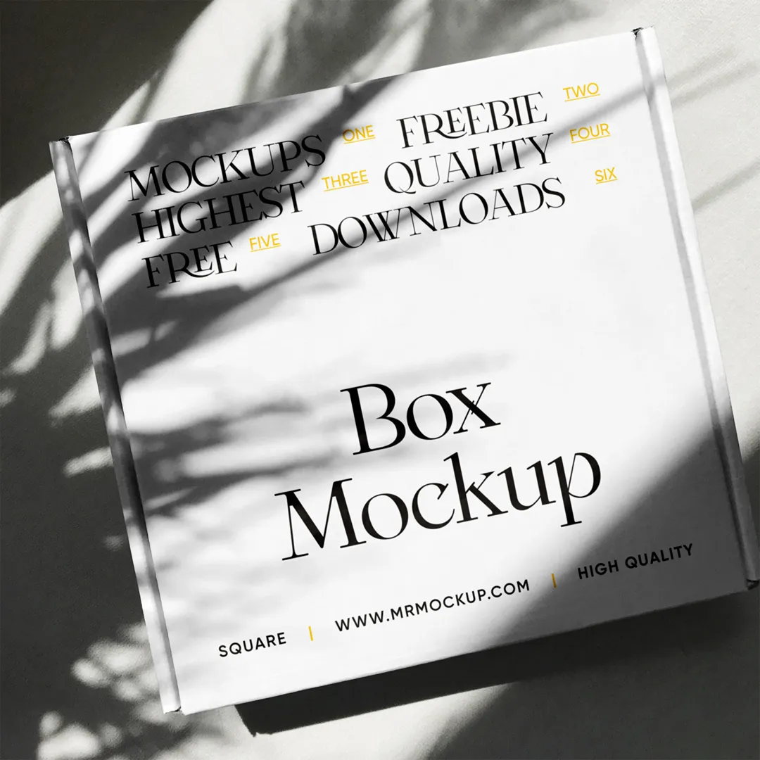 Square Paket Mockup - Mr.Mockup