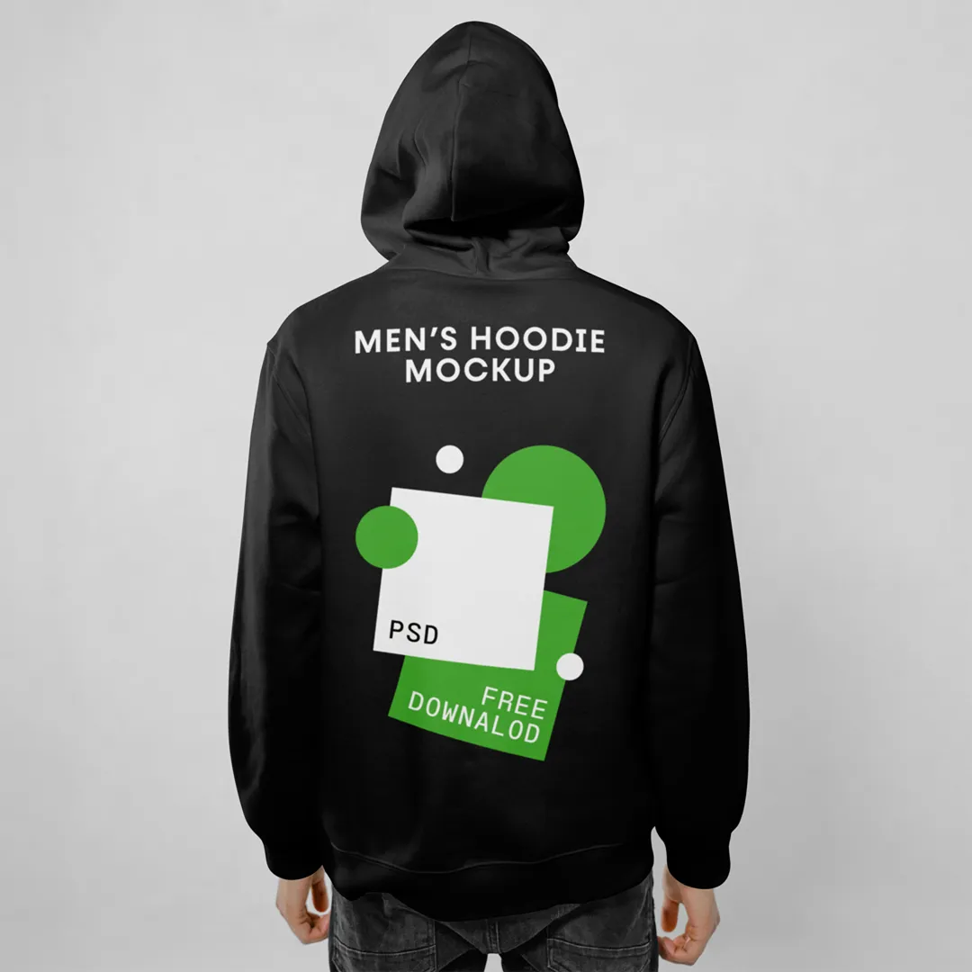 Erkek Hoodie PSD Mockup - Mr.Mockup
