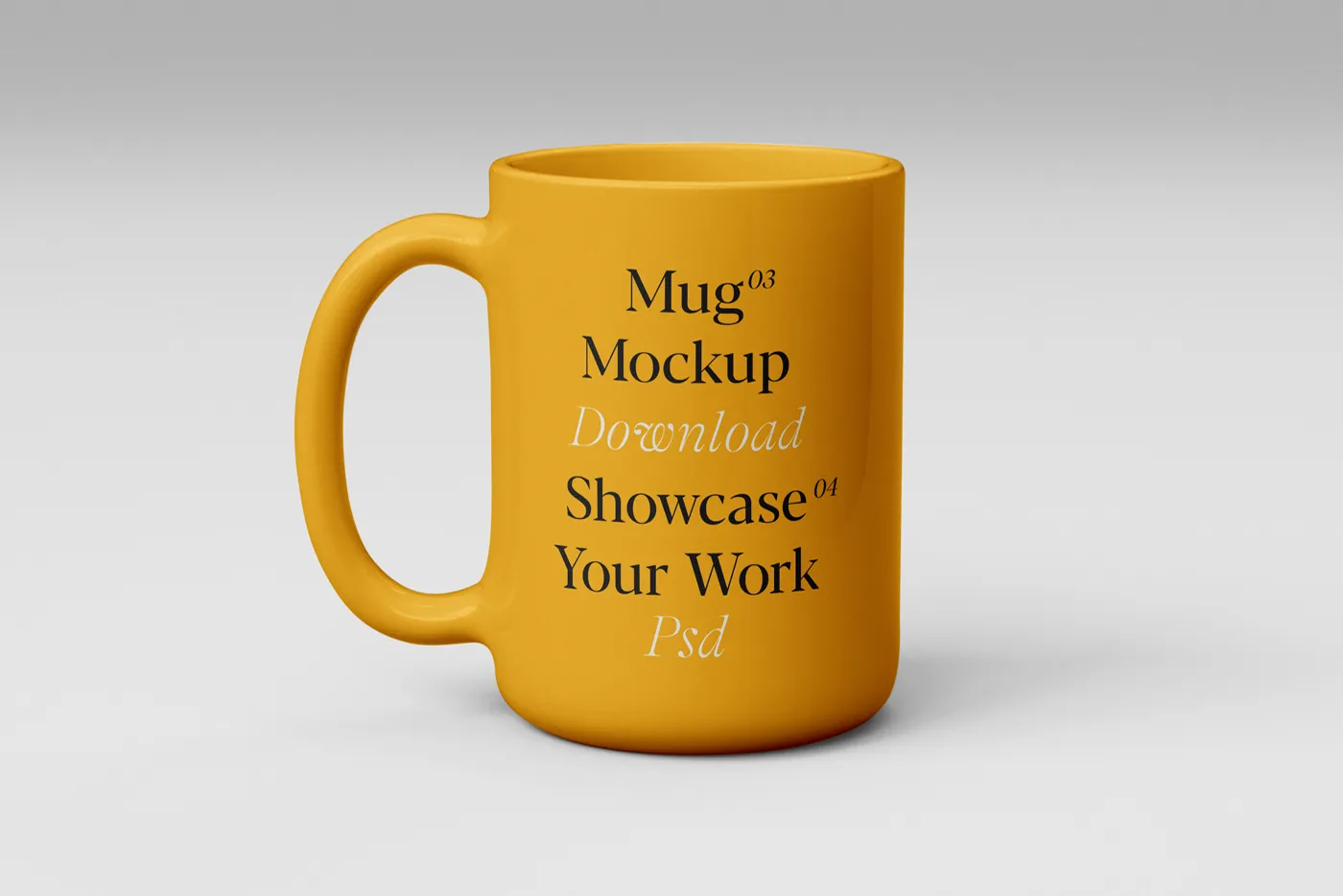 Gerçekçi Seramik Kupa Mockup - Mr.Mockup