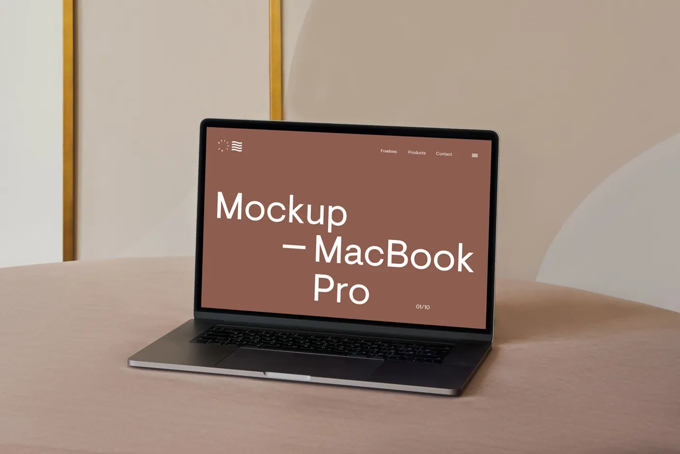 MacBook Pro'da Kanepe Mockup - Mr.Mockup