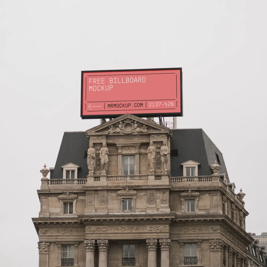 Tenement Mockup'ta Billboard - Mr.Mockup
