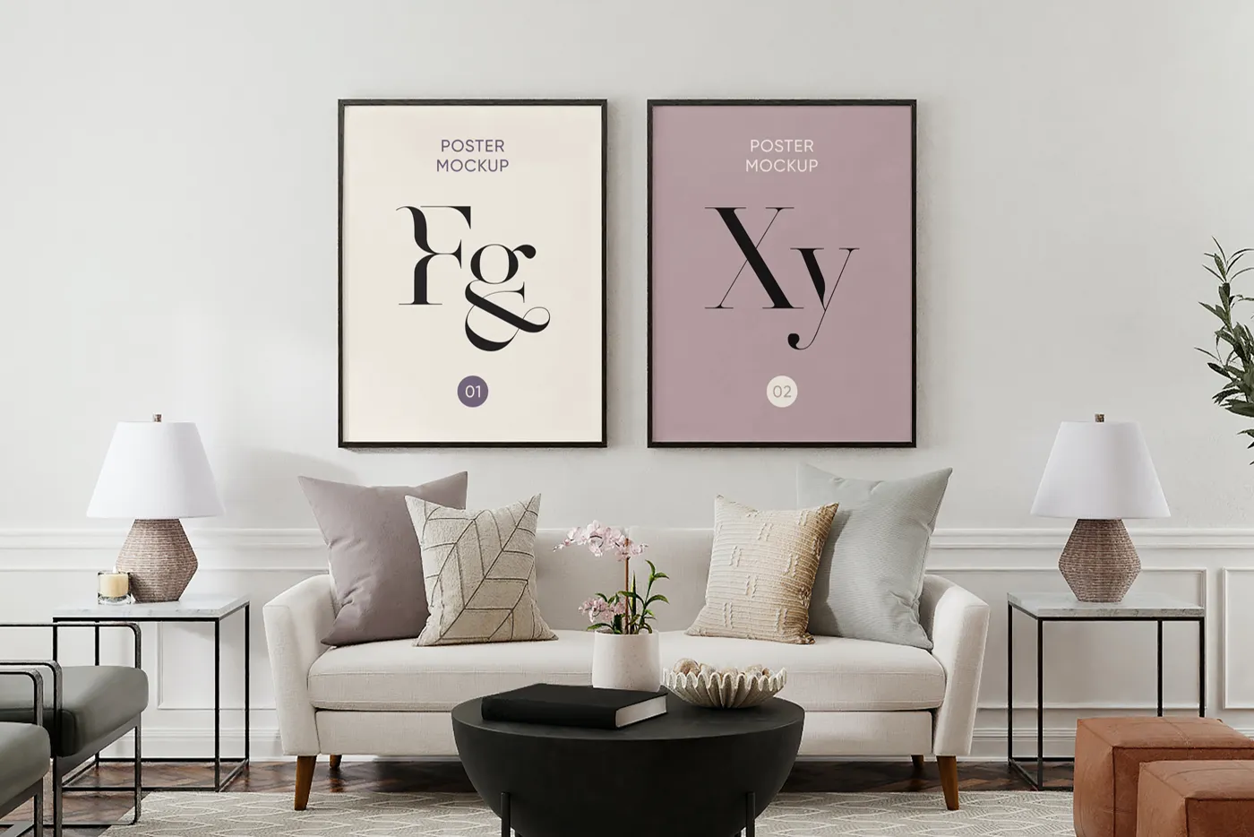 Ev Dekorasyon Posterleri Mockup - Mr.Mockup | 