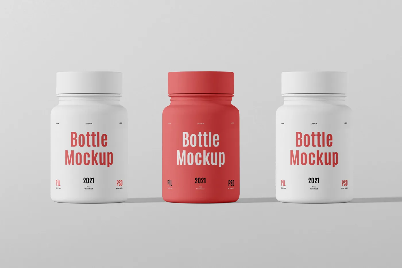 Mini Plastik Şişe PSD Mockup - Mr.Mockup | 