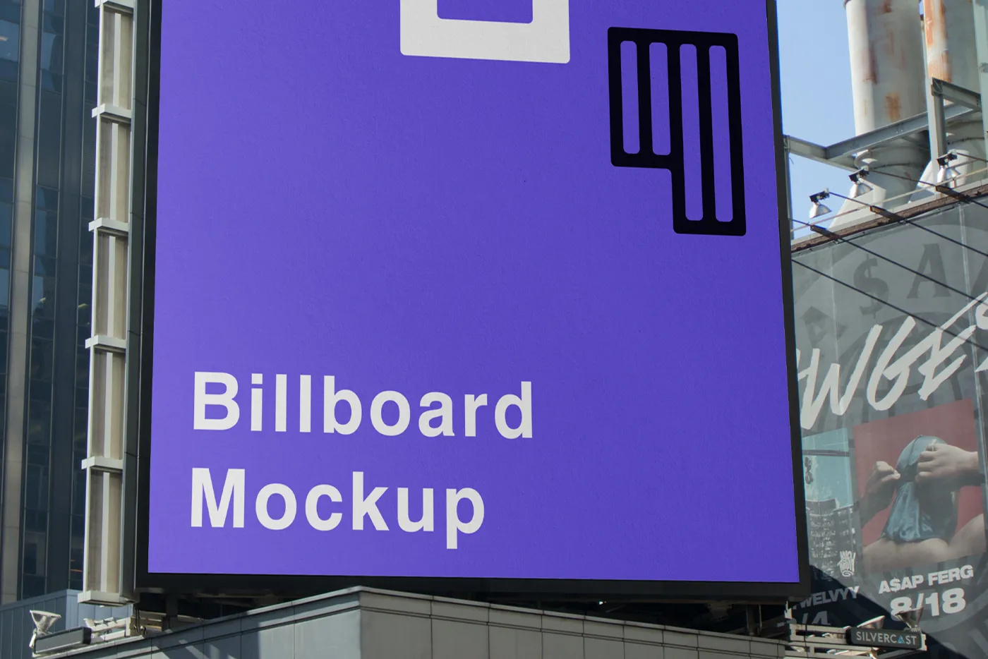 Büyük Dikey Billboard Mockup - Mr.Mockup | 